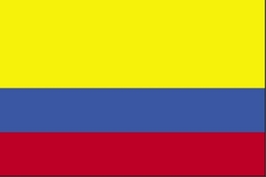 Colombia Map Flag