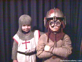 Alex in armor with Anakin Skywalker