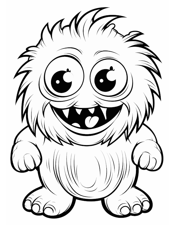 printable coloring pages five seven little monsters