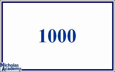 arabic number 1000