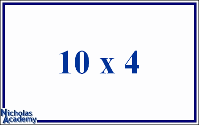 10 x 4