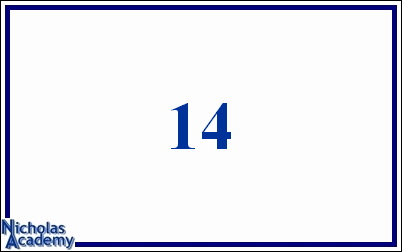 arabic number 14