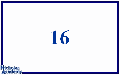 arabic number 16