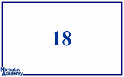 arabic number 18