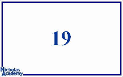 arabic number 19