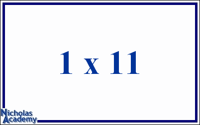 1 x 11