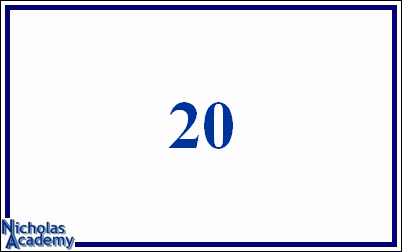 arabic number 20