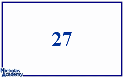 arabic number 27