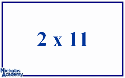 2 x 11