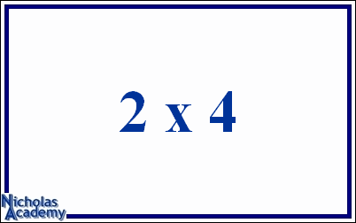 2 x 4