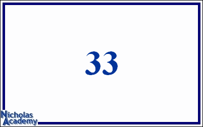 arabic number 33