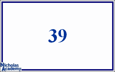 arabic number 39
