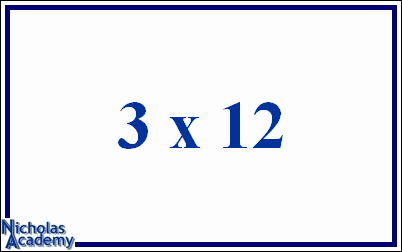 3 x 12