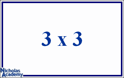 3 x 3
