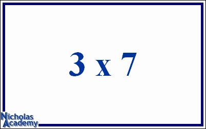 3 x 7