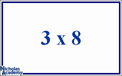 3 x 8