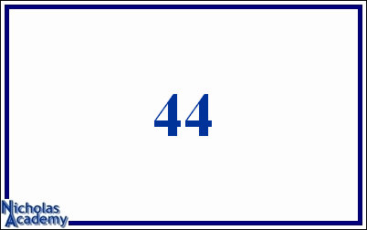 arabic number 44