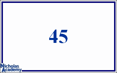 arabic number 45