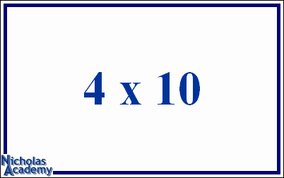 4 x 10
