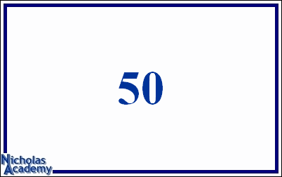 arabic number 50