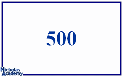 arabic number 500