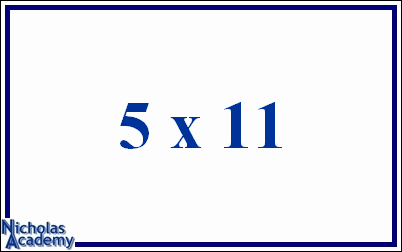 5 x 11