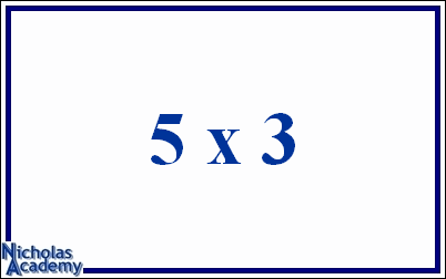 5 x 3