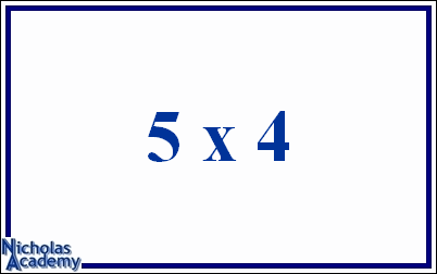 5 x 4