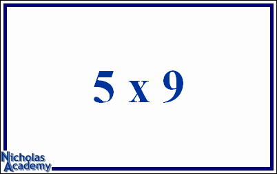 5 x 9