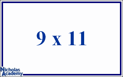 9 x 11