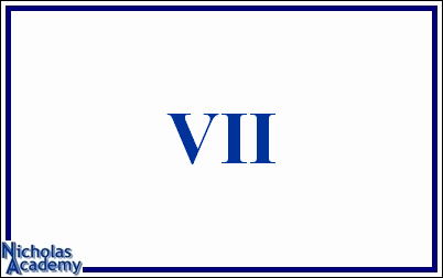 roman numeral VII