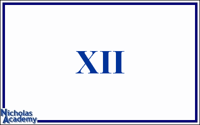 roman numeral XII