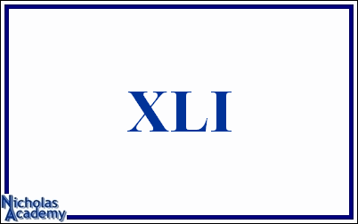 roman numeral XLI