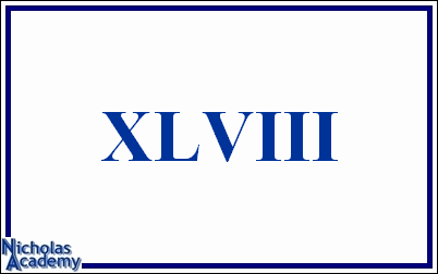 roman numeral XLVIII