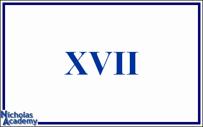 roman numeral XVII