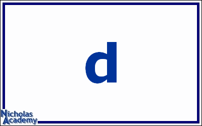 lowercase d