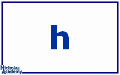 lowercase h