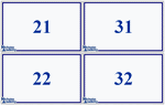 printable numbers 21 to 40 flash cards
