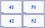 printable numbers 41 to 60 flash cards