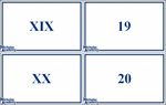 printable roman numeral flash cards