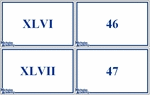 printable roman numeral flash cards