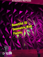 3D Geometric Wall Panels