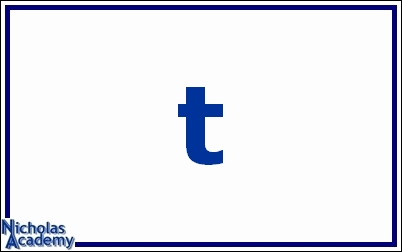 lowercase t