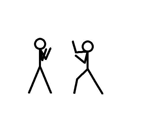 A stick fight loop animation I made using Pivot : r/animation